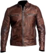 Genuine Lambskin Leather Biker Jacket