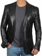 Leather Jacket Men Casual Coat