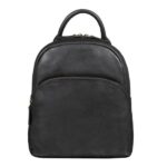 Black Fashion Leather Backpack Bag For Women